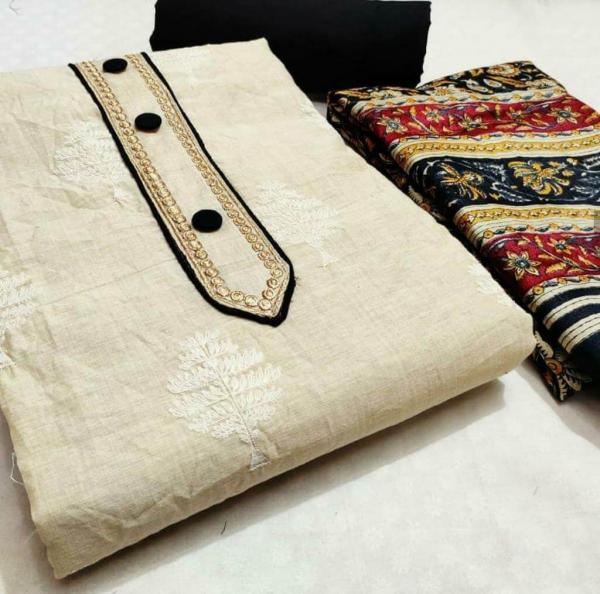 Khadi Cotton 3 Fancy Khadi Cotton Dress Material